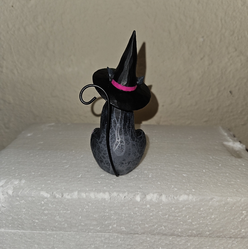 Jim Shore Mini Halloween Pumpkin/Cat/Witch Figurine Set - Picture 7 of 11